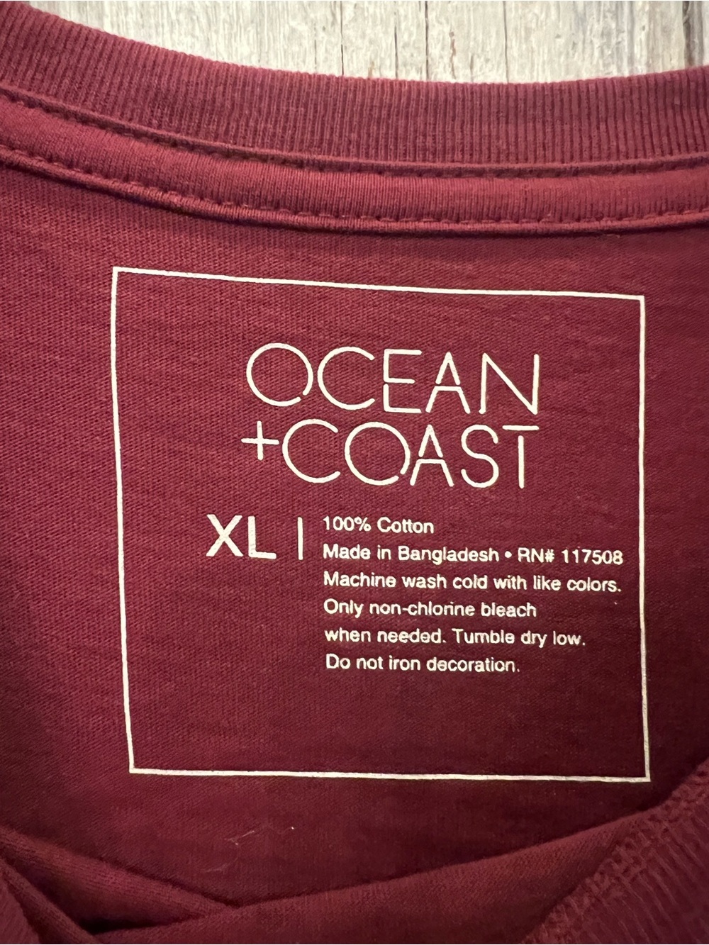Men's Long-Sleeve Crewneck Ocean + Coast Shirt - Picture 6 of 6